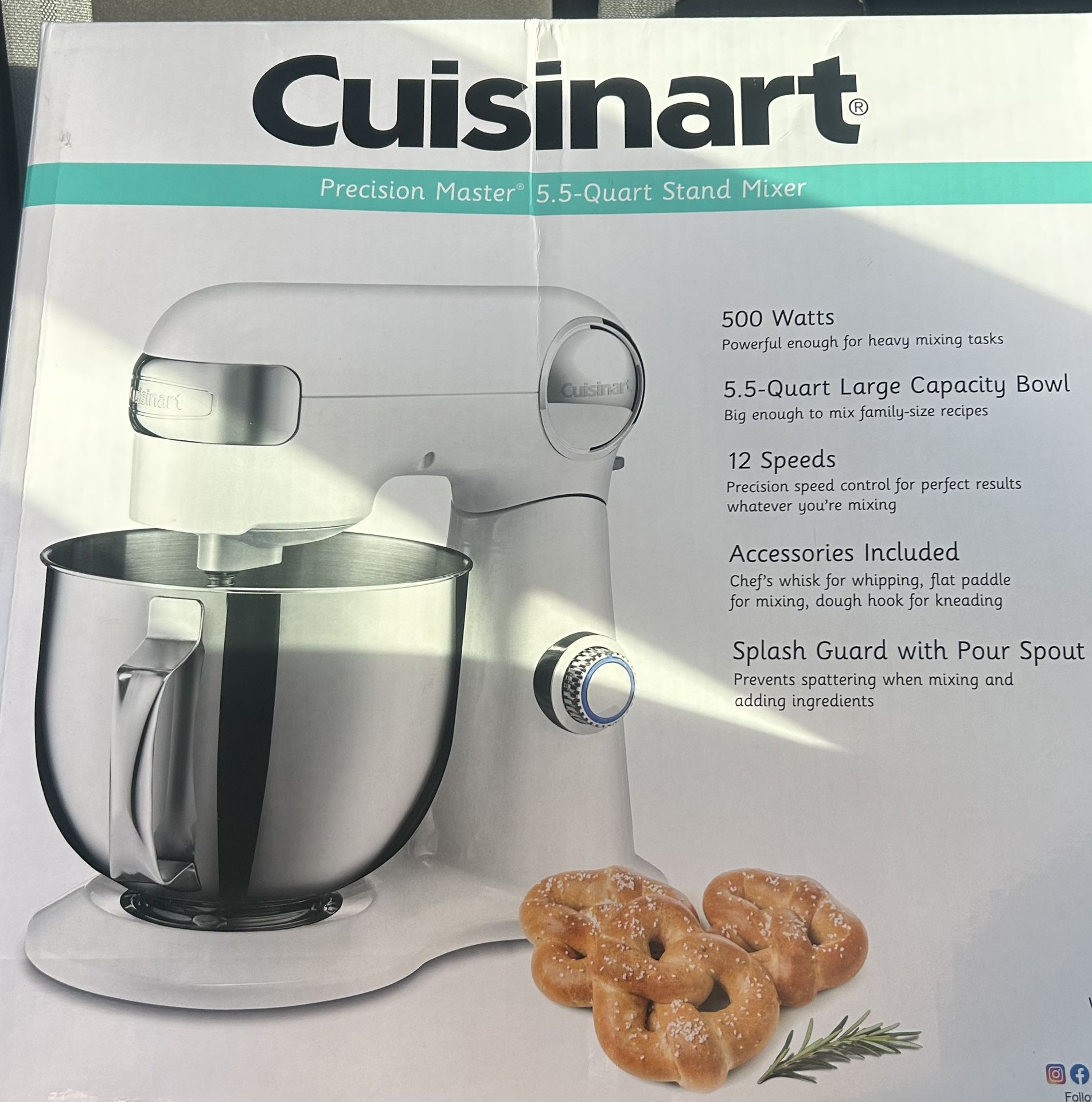precision master 5.5 quart stand mixer