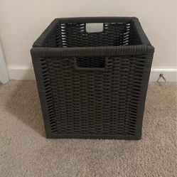 Grey Woven Baskets X4