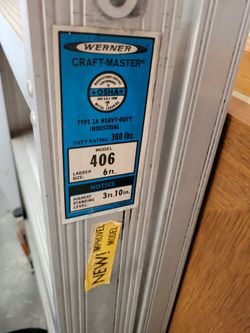 Werner 6 Ft Metal Ladder-Used