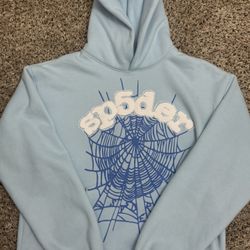 Light Blue Sp5der Hoodie