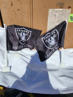 Raiders Car Window Flags