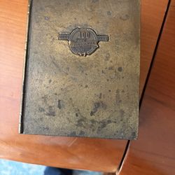 Vintage Ducommun Book Shaped Brass Box 1849-1949 Commemorative