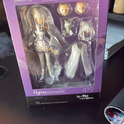 Figma No. 419 Emilia (Re:ZERO) – Max Factory / Good Smile Company – Posable Figure w/ Ice Magic & Puck 