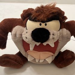 Tornado Taz Tasmanian Devil 1997 Plush Stuffed Animal Talks Vibrate Looney Tunes