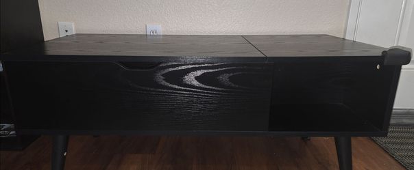 Coffee Tea Table with Adjustable Shelf