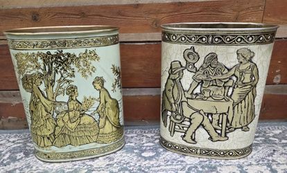 Vintage 60s trash bins by Weibro