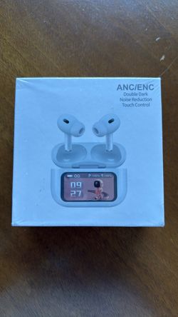 ANC/ENC Wireless Earbuds with LCD Display Case
