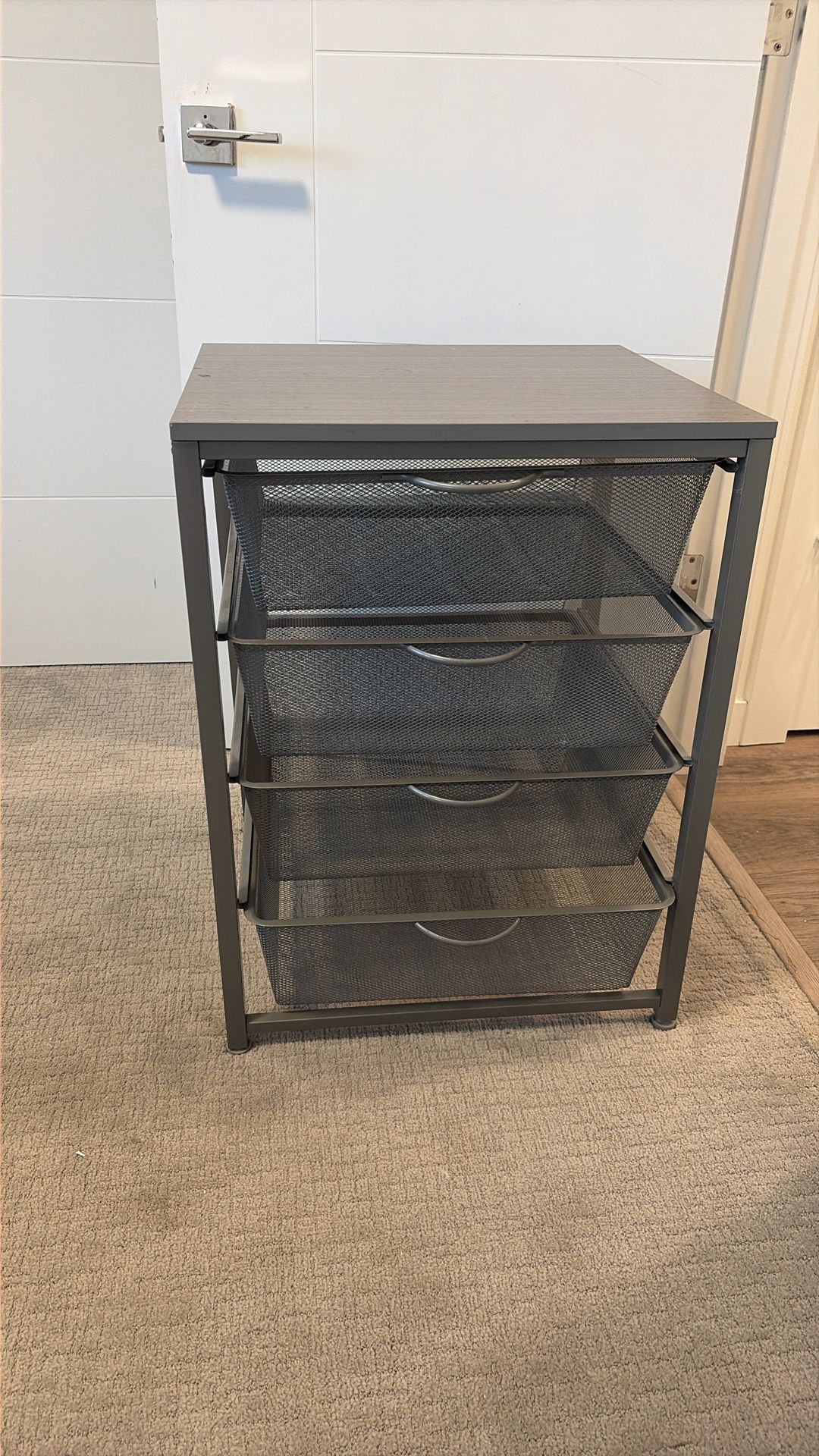 Filing Cabinet With Wood Top And Metal Shelves