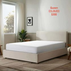 Silk&snow Queen size Bed Frame with Storage(CLOUD) Mattress not included