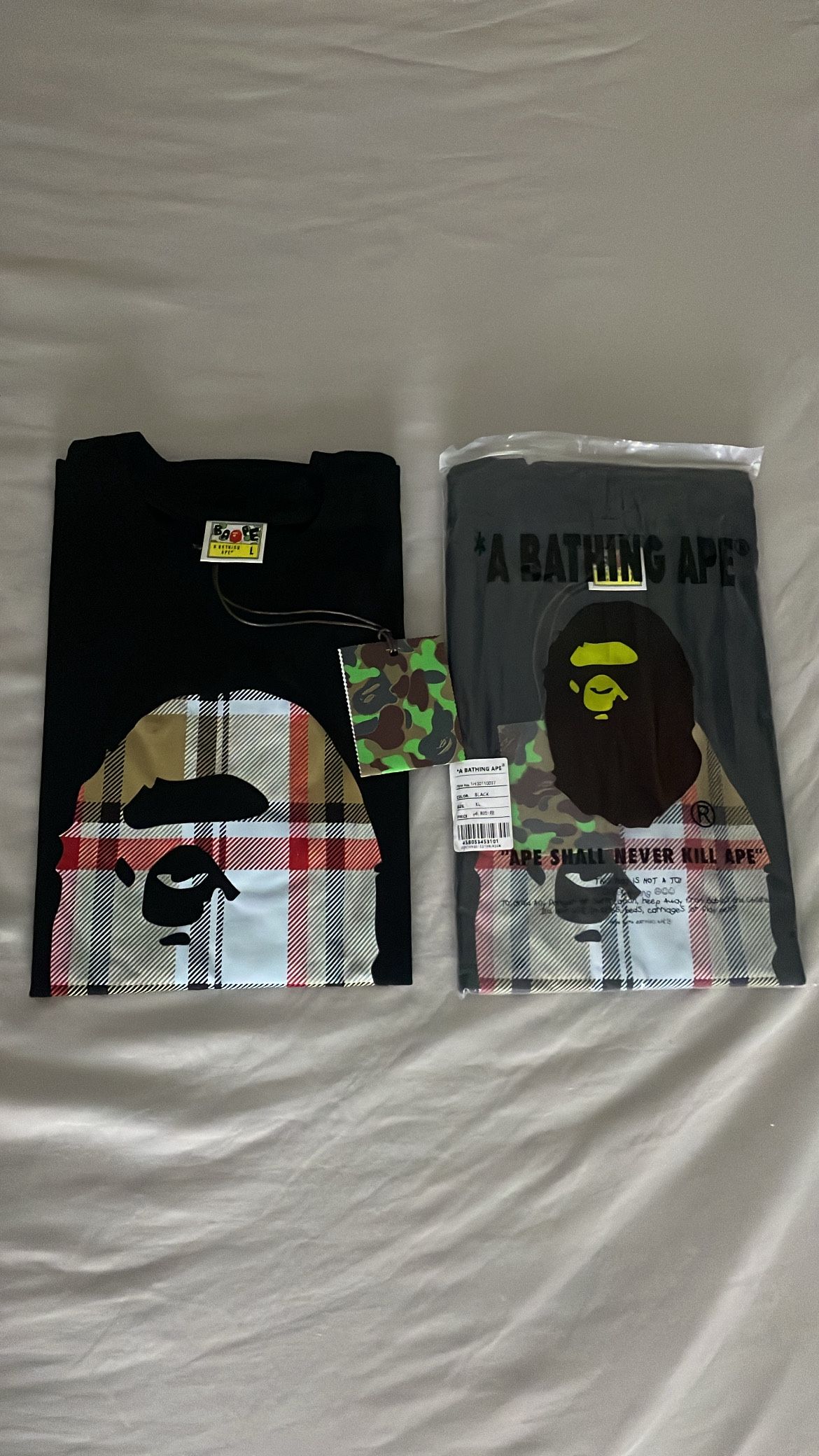 A Bathing Ape Check Tee