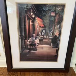 Pair Of Wooden Framed Illustrations 