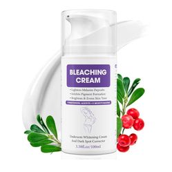 Skin Bleaching Cream, Dark Spot Remover for Face and Body, Hyperpigmentation Relief, Skin Lightening Cream with Vitamin C for Intimate Areas, Underarm
