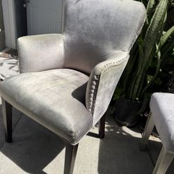 Chair Seat Modern Silk Velvet Dining Bedroom Vanity