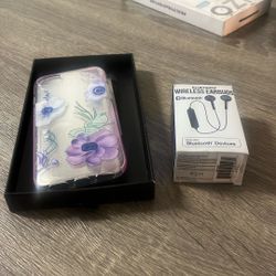 Phone Case And Wireless  Earbuds 