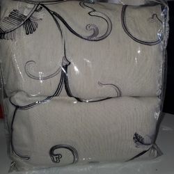 Embroidered Linen Curtains