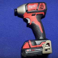 Milwaukee 18-Volt 1/4 in. (with one Battery)