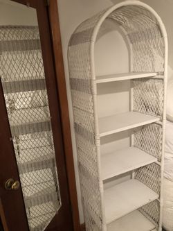 Vintage Wicker Shelf 