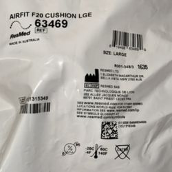 Resmed 63469 Airfit F20 Size Large Replacement Cushion - Transparent Lot Of 11 NEW