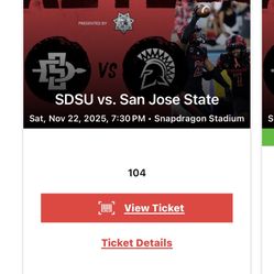 SDSU Football vs San Jose State