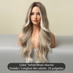 Peluca De Cabello Sintético 