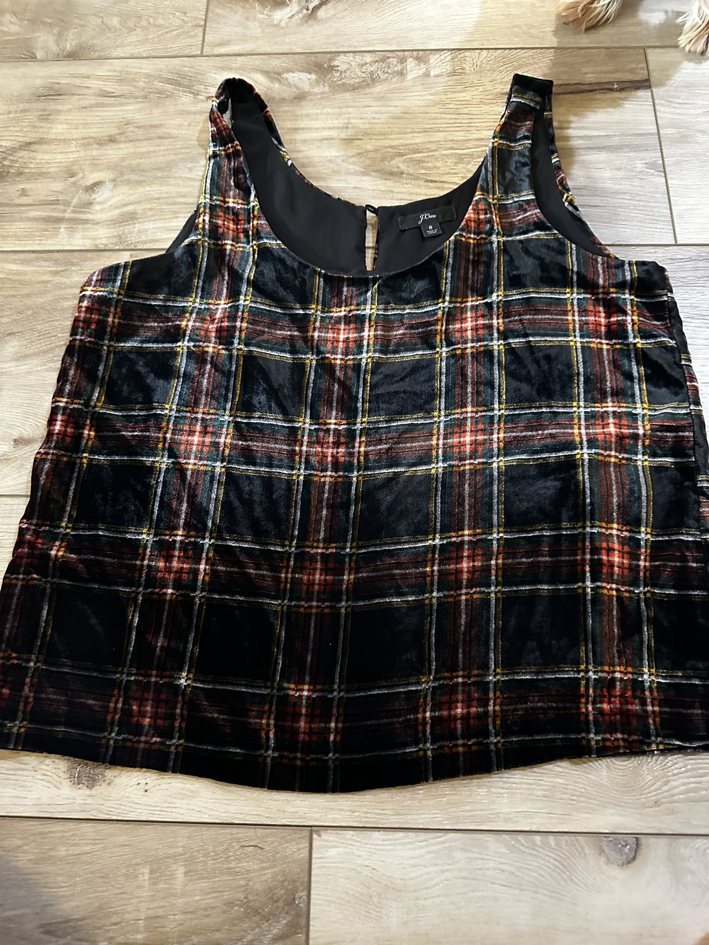 JCrew Holiday Plaid Top