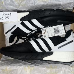 Adidas ZX 1K Boost (black/white/silver) Size 11
