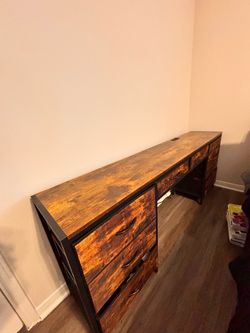Wooden desk