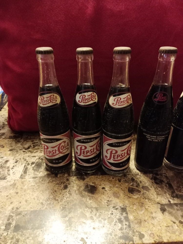 Pepsi Cola Vintage Soda Bottles