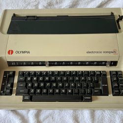 Vintage Olympia Compact 2 Electronic Typewriter - untested, No Cords, Sold As Is