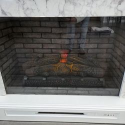 Electric fireplace tv stand