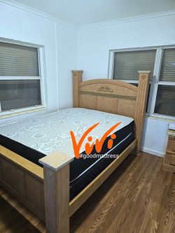 NEW QUEEN MATTRESS WITH BOX SPRING 2PC. BED FRAME ISN'T AVAILABLE