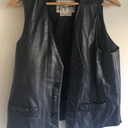 Leather Vest Biker Motorcycle 