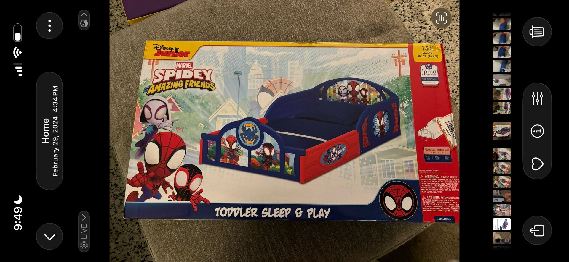Spiderman Toddler Bed Frame for Sale in San Antonio, TX - OfferUp
