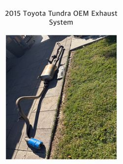2015 Toyota Tundra 5.7 liter OEM exhaust system good condition
