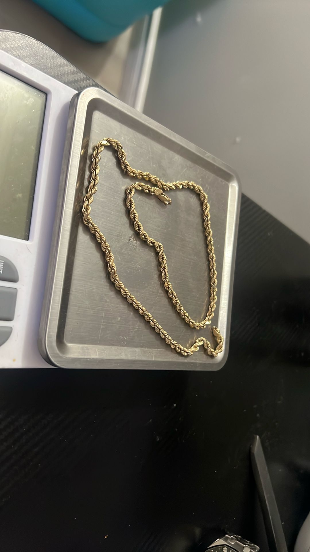 14 K Diamond Cut Gold Chain