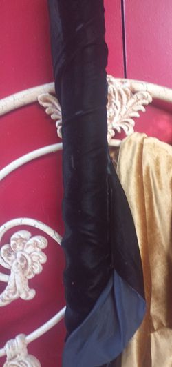 Velvet Fabric Black Roll  39" X 75"