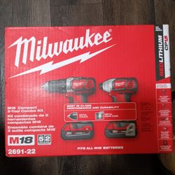Milwaukee M18 Compact 2-Tool Combo Kit (2691-22)