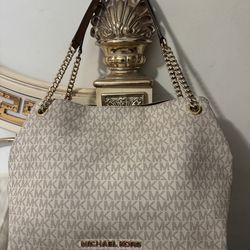 Original Michael Kors large monogram bag with gold tone