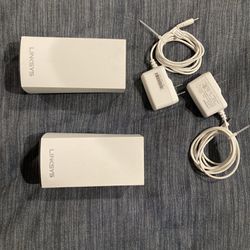 2 Linksys Velop VLP01 Mesh Routers W/ Power Cables