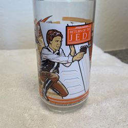 1983 Star Wars Space Skiff/Sarlac Pit Return Of The Jedi Collectible Glass 