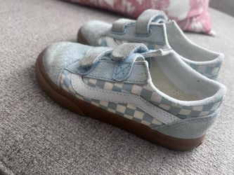 Kids Vans Checkerboard Sneakers Baby Blue