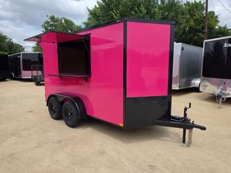 2026 New 6x12 SA Screwless Enclosed Trailer | Blackout | Spoiler Package | .08 Polycor | Dexter Axle | 1176 (Black)
