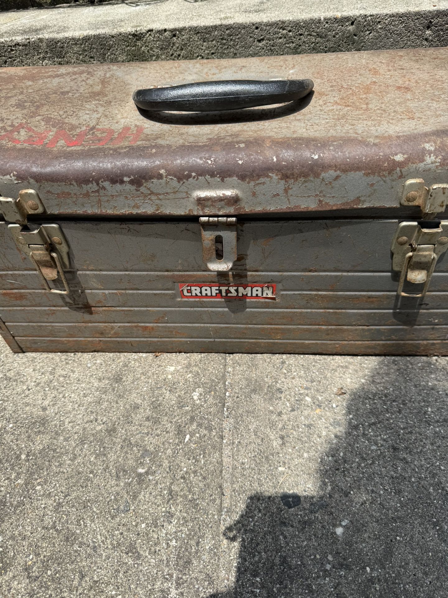 Vintage Craftsman Metal Tool Box 20x8x9