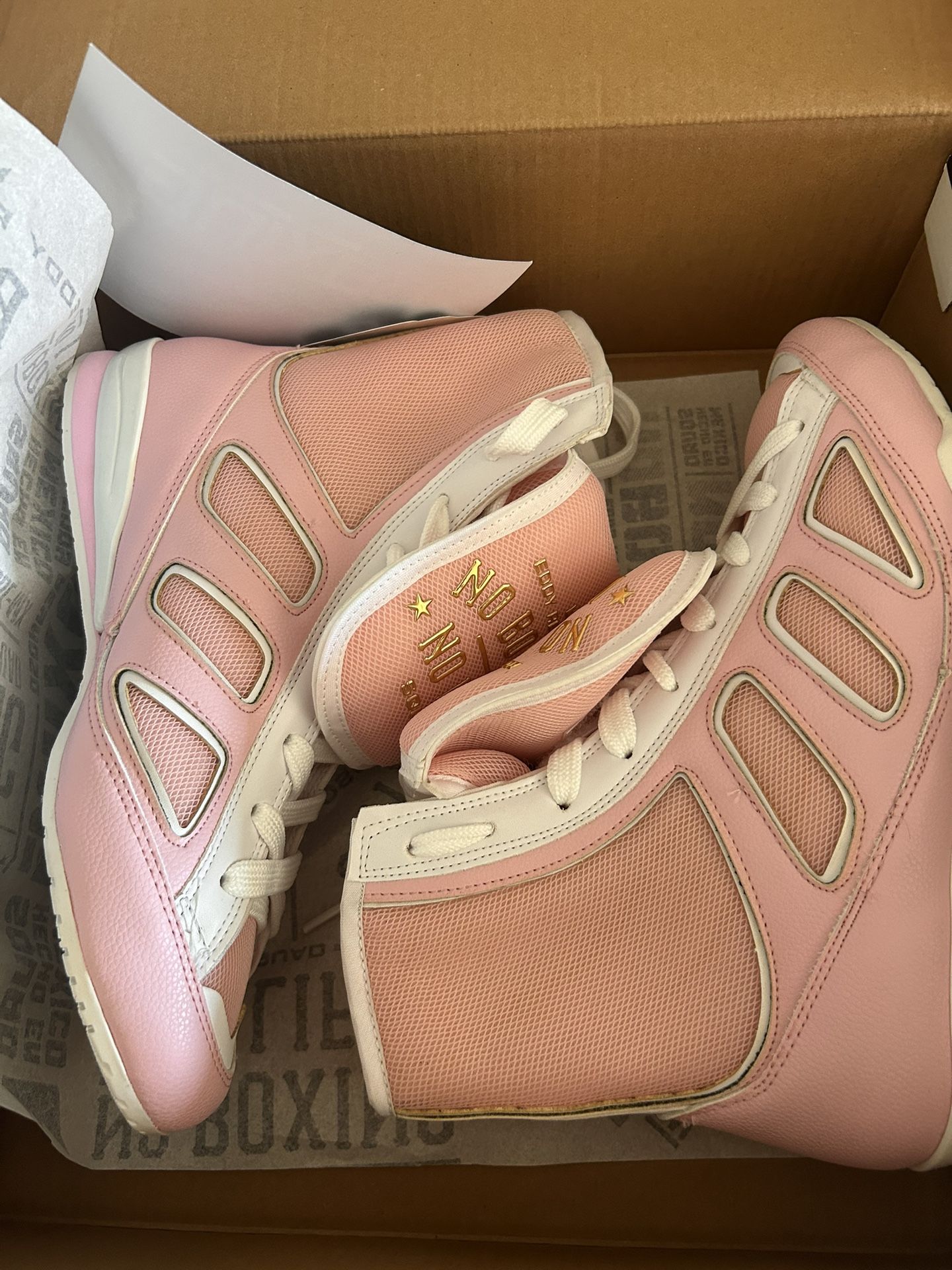 Selling NO BOXING NO LIFE - BOXING BOOTS - PINK/