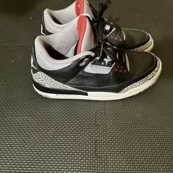 Jordan 3 Black Cement OG 🔥 2018 Retro – Size 10.5 – Worn 2x – No Box – Must Go SALE!!