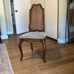 Vintage Cane Back Dining Side Chair