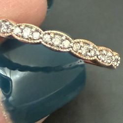 14K Rose Gold Diamond Ring