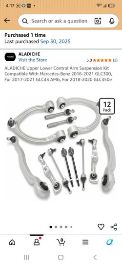 New in box. Upper lower control arm suspension kit