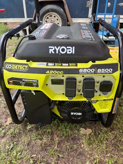 6800-Watt Recoil Start UL Gasoline Powered Portable Generator with CO Detect Shutdown Sensor