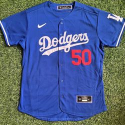 Mookie Betts Blue Jersey Dodgers 50 (Small To 3XL)